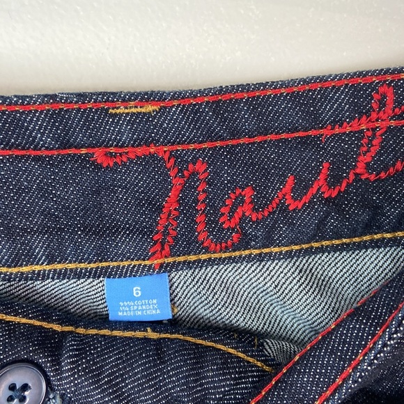 ✨3/$25✨ Nautica Button Front Jean Skirt - 6 - Picture 6 of 8